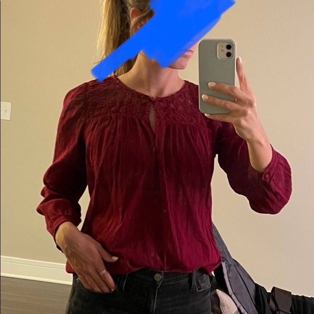 J.Crew Peasant Top
